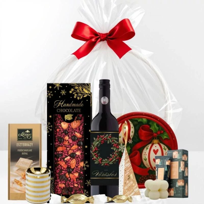 Karácsonyi ajándékkosár