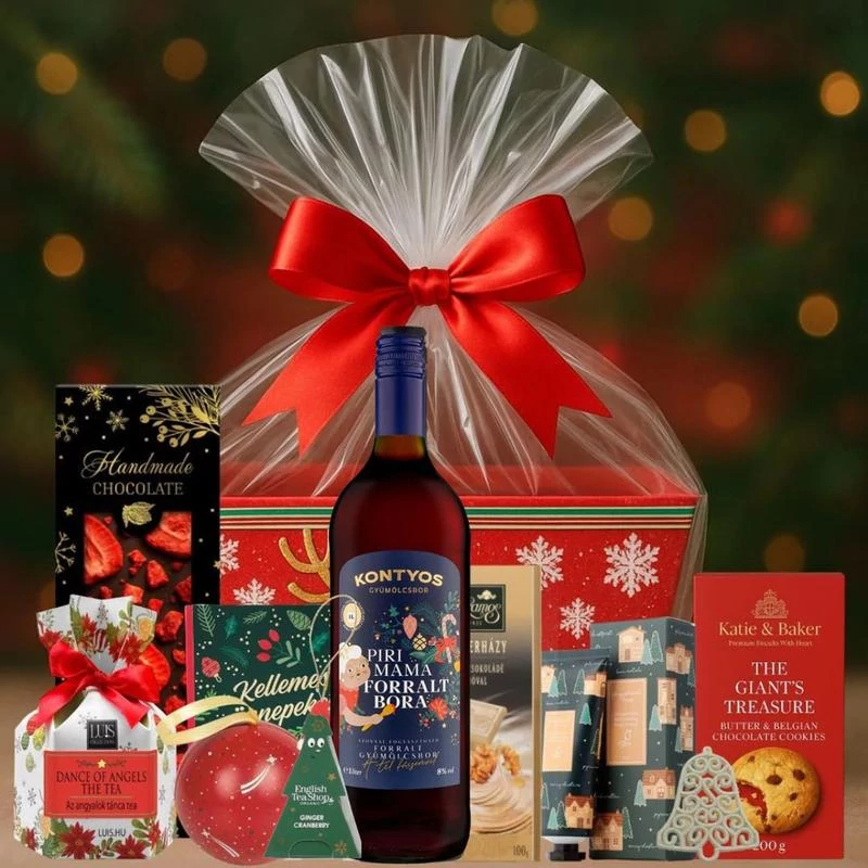 Karácsonyi ajándékkosár