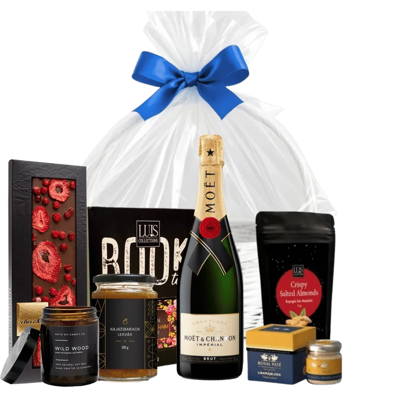 Gourmet ajándékkosár