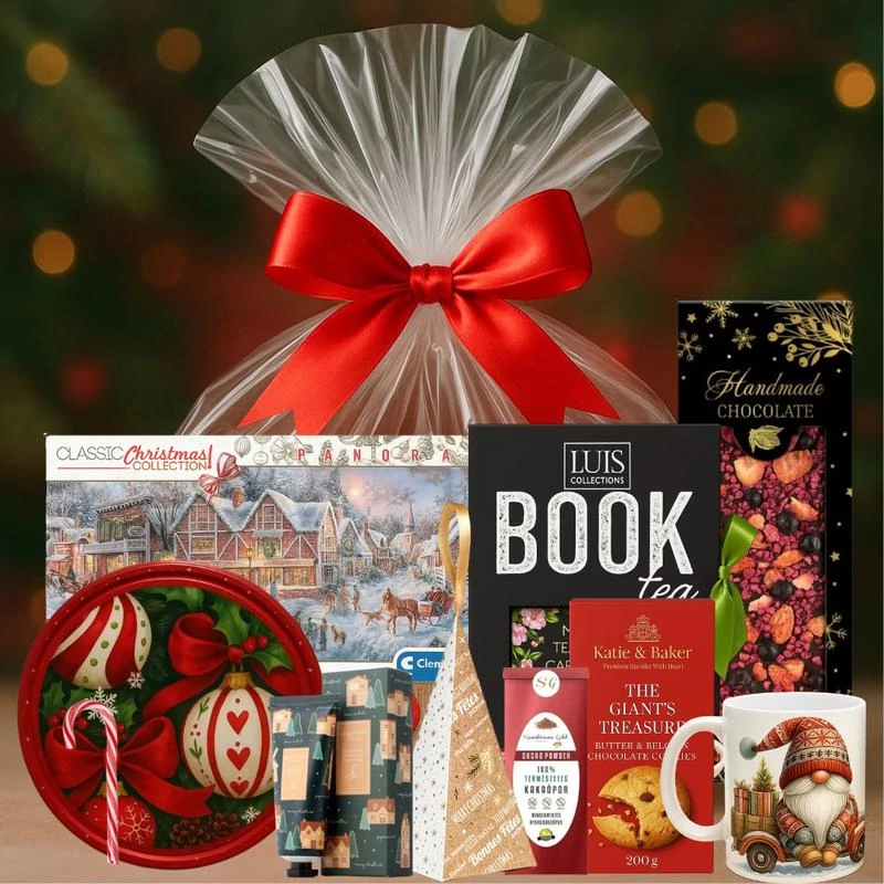 Karácsonyi ajándékkosár