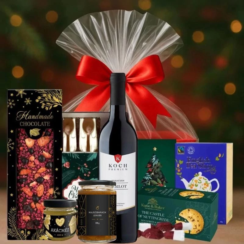 Karácsonyi ajándékkosár