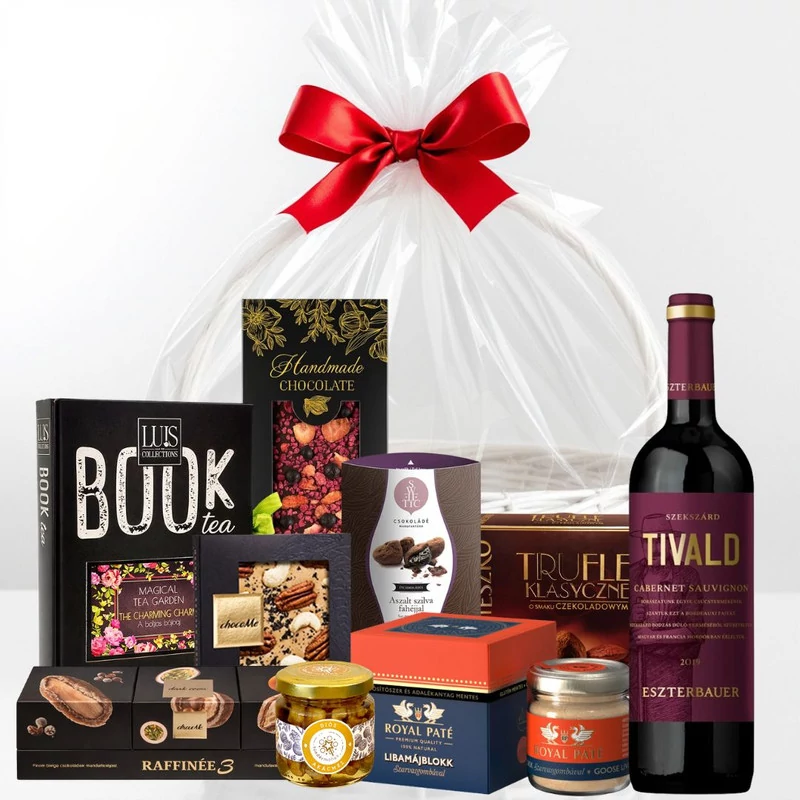 Prémium ajándékkosár