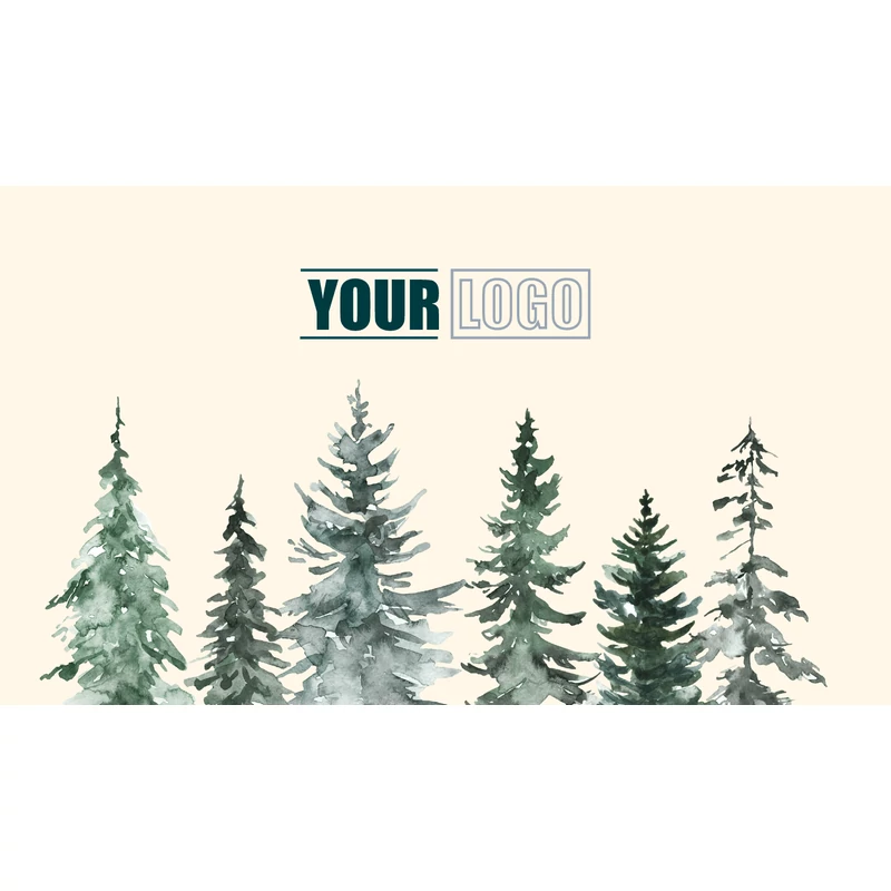 Logózott kísérő kártya - Pine tree